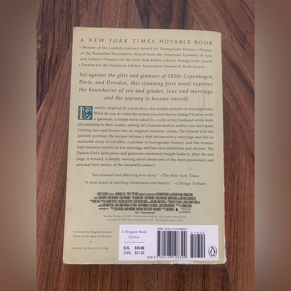 📚2/$12📚 Novel: The Danish Girl by David Ebershoff - Picture 2 of 5